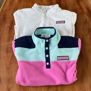 Vineyard Vines Fleece & Quilted Pullovers L/14